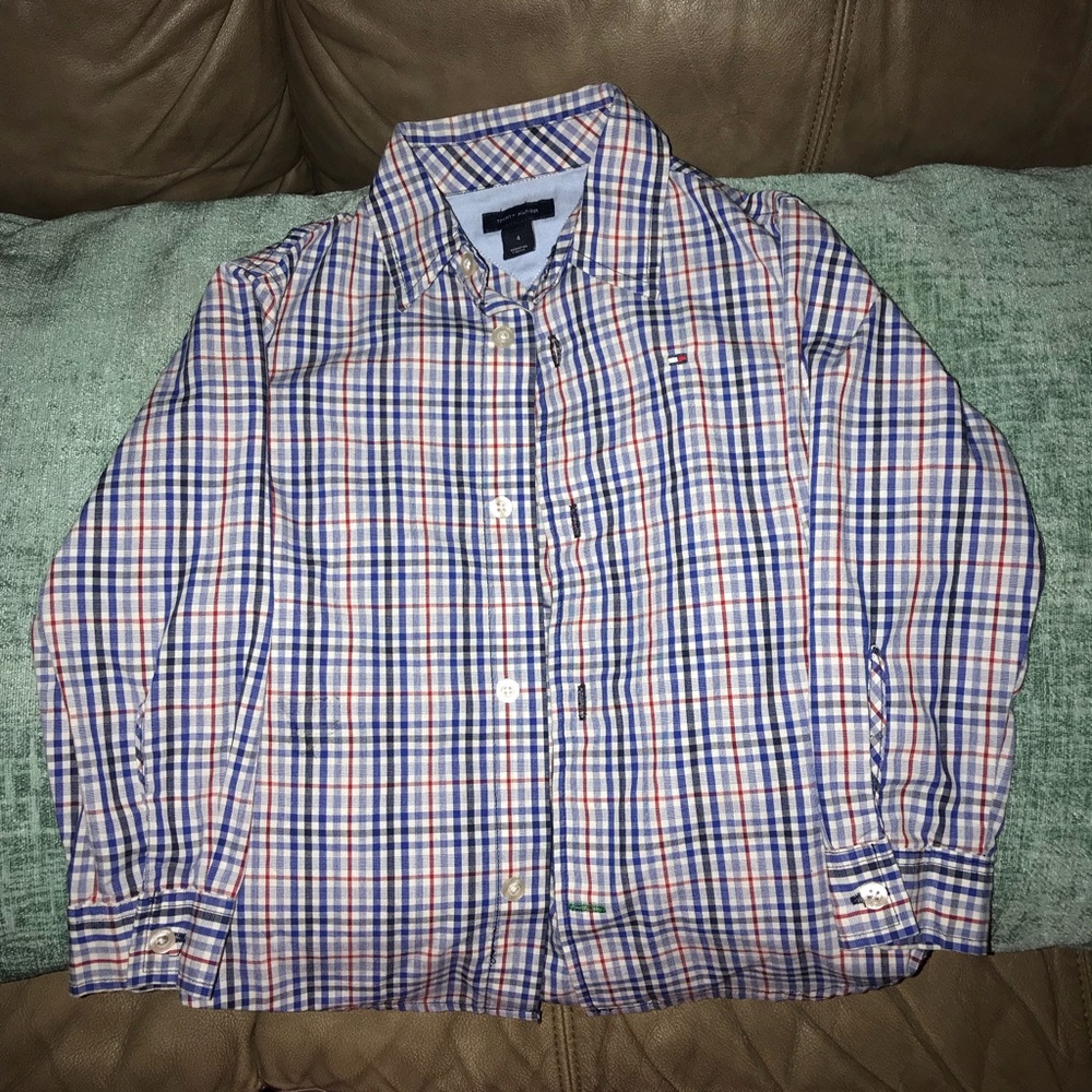Tommy Hilfiger little boys' button-down shirt